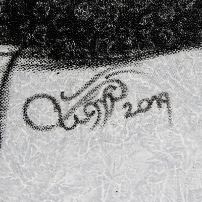 Alternate image for Black and White Surrealist Horse Painting 2019 Moving Horse