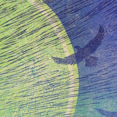 Alternate image for Signed Blue Moonlight Print from Thailand Nighttime I