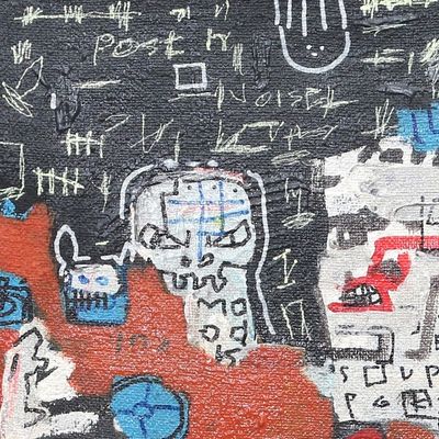 Alternate image for Signed Indonesian Acrylic Painting on Canvas The Protector II