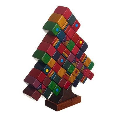 Alternate image for Multicolored Christmas Tree Sculpture Gift Tree
