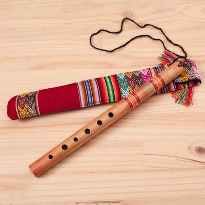 Alternate image for Handmade Wood Quena Flute From Peru Peace Flute