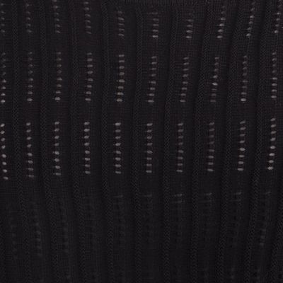 Alternate image for Organic Pima Cotton Knitted Poncho in Black from Peru Pintu Spring in Black