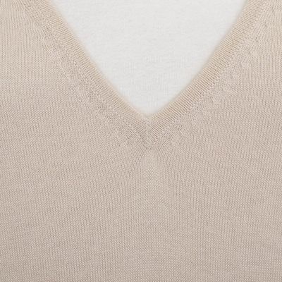 Alternate image for Knit Cotton Blend Pullover in Beige from Peru Champagne Spring