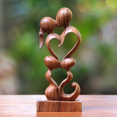 Alternate image for Hand Crafted Heart Shaped Sculpture Harmony