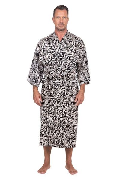 Alternate image for 100 Cotton Artisan Batik Robe Bedeg