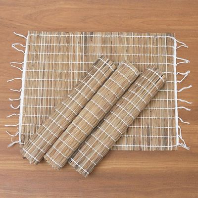 Alternate image for Set of 4 Handwoven Natural Fiber Placemats Tropical Traditions