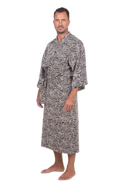 Alternate image for 100 Cotton Artisan Batik Robe Bedeg