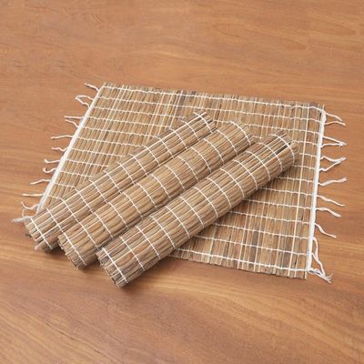 Alternate image for Set of 4 Handwoven Natural Fiber Placemats Tropical Traditions