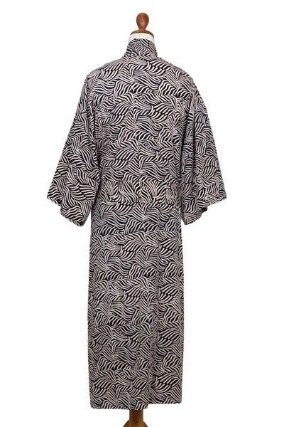 Alternate image for 100 Cotton Artisan Batik Robe Bedeg