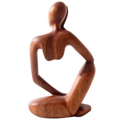 Alternate image for Hand Crafted Suar Wood Statuette Common Dream