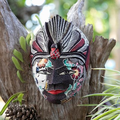 Alternate image for Traditional Handcrafted Rama Wadang Wood Mask from Java The Dharma Rama