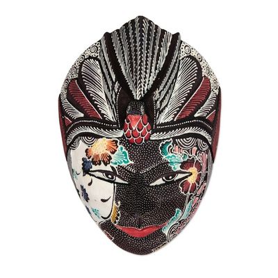 Alternate image for Traditional Handcrafted Rama Wadang Wood Mask from Java The Dharma Rama