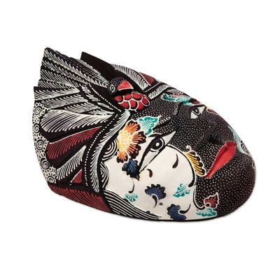 Alternate image for Traditional Handcrafted Rama Wadang Wood Mask from Java The Dharma Rama