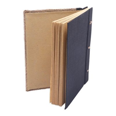 Alternate image for Red Turtle Motif Handmade Natural Fiber Blank Journal Red Turtle