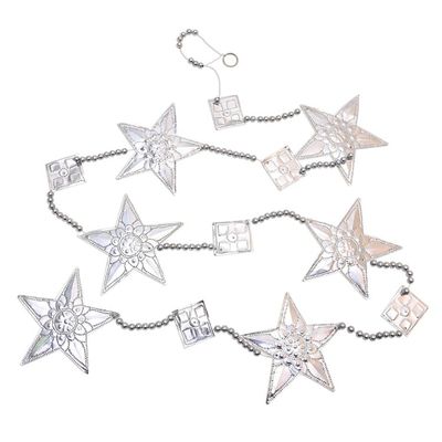 Alternate image for 3 Star-Shaped Aluminum Ornament Garlands from Bali Shining Stars