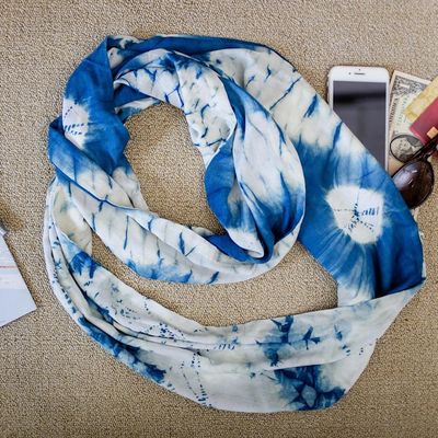 Alternate image for Tie-Dye Rayon Infinity Scarf from Java Hands Free Style