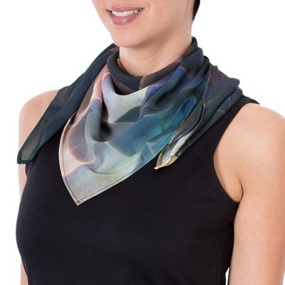 Alternate image for Handkerchief with Printed Succulent Photograph Succulent Paradise