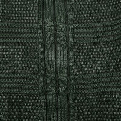 Alternate image for Mens Green Cotton Sweater with a Unique Pattern from India Gallant Green