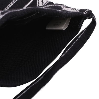 Alternate image for Hand Woven Black and White Cotton Sling Bag Rajasthani Roads