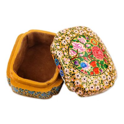 Alternate image for Velvet-Lined Floral Decorative Box Kashmir Garland