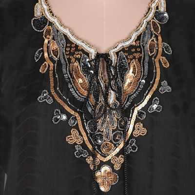 Alternate image for Tie-Dyed Tunic with Glass Bead Detail Magical Glamour