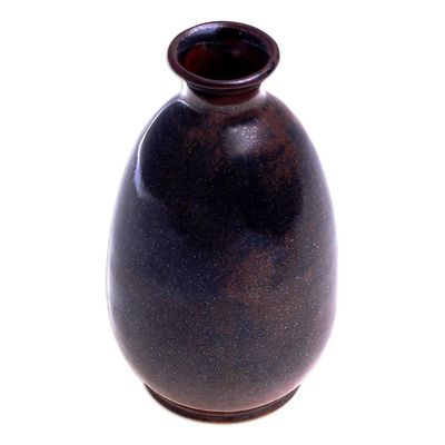 Alternate image for Artisan Crafted Ceramic Bud Vase Thai Rustic