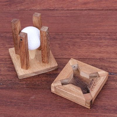 Alternate image for Raintree Wood and Golf Ball Puzzle Golfing Off the Green