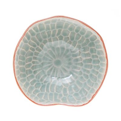 Alternate image for Celadon Ceramic Appetizer Bowls from Thailand Set of 4 Sunflower Dream