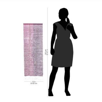 Alternate image for Pink and Purple Silk Scarf from Thailand Bold Orchid