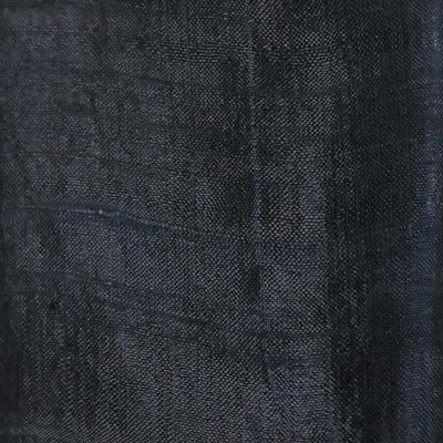 Alternate image for Handcrafted Fringed Silk Shawl in Black from Thailand Midnight Breeze