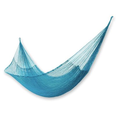 Alternate image for Aqua Double Nylon Mayan Hammock Maya Bondi