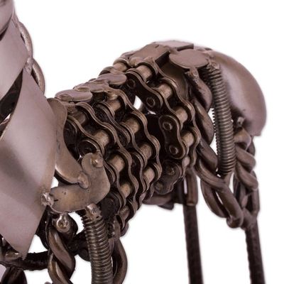 Alternate image for Recycled Metal Auto Part Deer Sculpture from Mexico Mechanical Deer