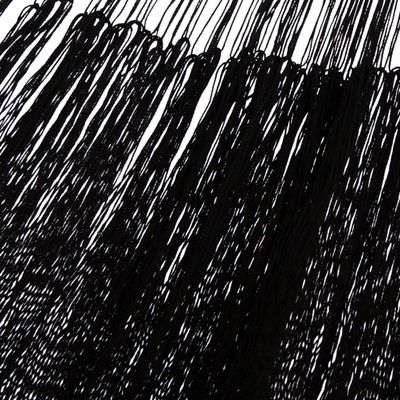 Alternate image for Hand Woven Nylon Black Hammock Double from Mexico Black Relaxation