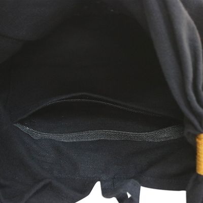 Alternate image for Floral Cotton Shoulder Bag from Thailand Floral Nighttime