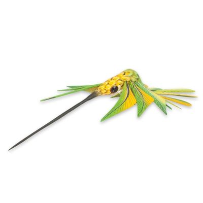 Alternate image for Green Hummingbird Alebrije Sculpture Crafted by Hand Green Hummingbird