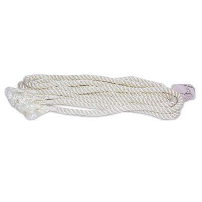 Alternate image for Handcrafted Cotton Solid Rope Hammock Double Natural Comfort