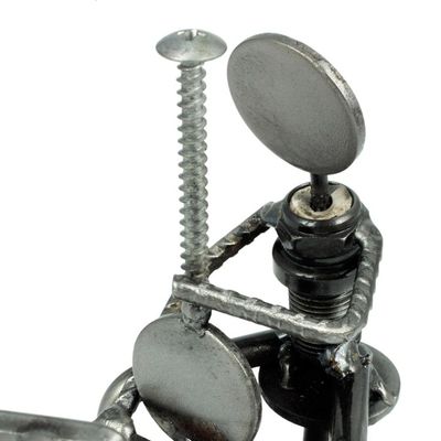 Alternate image for Recycled Car Part Cellist Sculpture Rustic Cellist