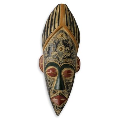 Alternate image for Ghanaian Handcrafted African Mask Honesty