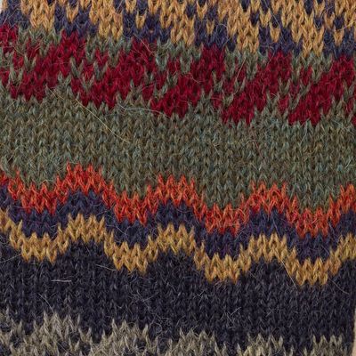 Alternate image for Alpaca Wool Striped Scarf Lavish Winter