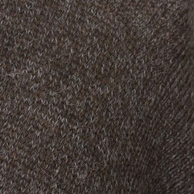 Alternate image for Artisan Crafted Alpaca Blend Wrap Ruana Brown Tweed