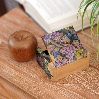 Alternate image for Unique Floral Jewelry Box Butterfly Garden