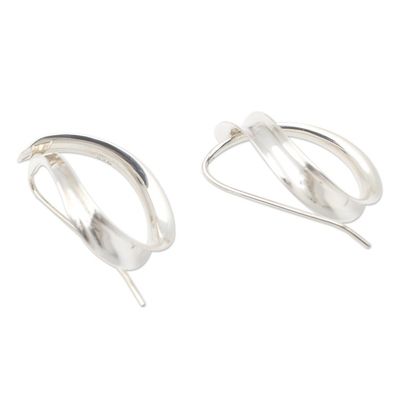 Alternate image for Artisan Made Sterling Silver Drop Earrings Remember You