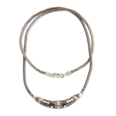 Alternate image for Sterling Silver and 18k Gold Accent Naga Necklace Celuk Celebration