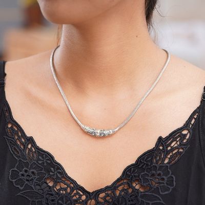 Alternate image for Sterling Silver and 18k Gold Accent Naga Necklace Celuk Celebration