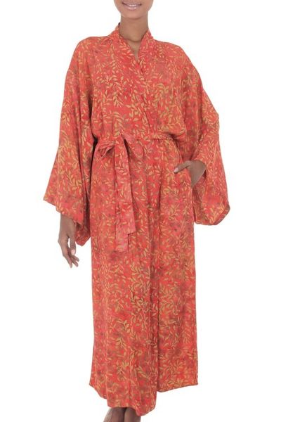 Alternate image for Batik robe Autumn Joy