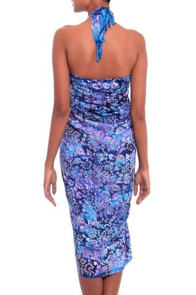 Alternate image for Floral Batik Rayon Sarong from Bali Regal Roses