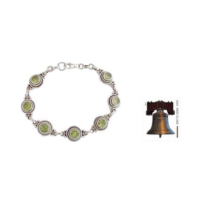 Alternate image for Peridot Bracelet Womens Sterling Silver Bracelet Green Mystique