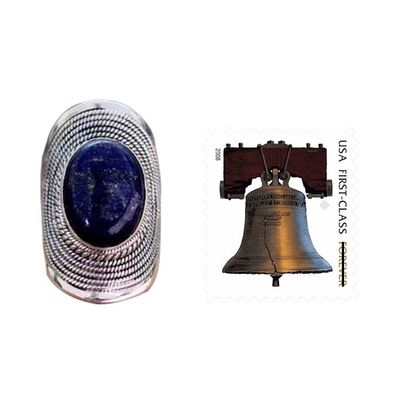 Alternate image for Sterling Silver Lapis Lazuli Ring from India Jaipur Blue