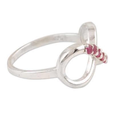 Alternate image for Ruby Infinity-Motif Cocktail Ring Forever Pink