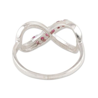 Alternate image for Ruby Infinity-Motif Cocktail Ring Forever Pink
